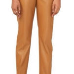 Nordstrom Halogen Faux Leather Pants In Desert Camel Tan Cognac Photo 0