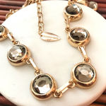 Coldwater Creek  Fancy Gold Tone & Glass Necklace Photo 0