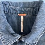 Free People NWT Rivet Chambray Belted Long Sleeve Blue Romper Photo 5