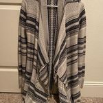 Almost Famous  size small soft and cozy striped cardigan with fringe #fringe Photo 0