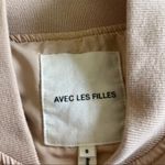 Avec Les Filles  Satin blush pink bomber jacket 1056 Photo 3
