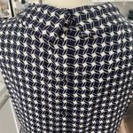 Elie Tahari Talbots Size 10 Black geometric shape silk blend Sleeveless Sheath Dress Photo 4