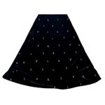 We Wore What NWT Embroidered Flower Velvet High Neck Halter Midi Dress Black Photo 7