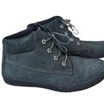 Timberland  Eden Square Combat Boots Women's 9 Green Nubuck Lace Up Ankle Sneaker Photo 4