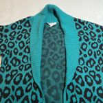 BCBGeneration Women's Leopard Open Front Knit Duster Cardigan Size L Maximalist Photo 4