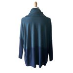 Smartwool Women's Edgewood Poncho Sweater in Twilight Blue Heather XS Photo 3