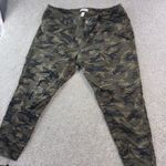 Lane Bryant  Womens Size 26 Camo Super Stretch‎ Skinny Jeans Distressed Mid Rise Photo 0