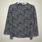 MELLODAY  Dot Print 3/4 Exposed Zipper Mock Neck‎ Top Photo 0