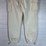 Brooklyn Cloth . New York sweatpants size L ivory embroidered pockets Photo 5