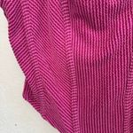 Moa Moa NEW Boutique Fuchsia Corded Corset Cut Tank Top Size Large Photo 3