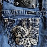 Miss Me Jeans Brand New Never Worn. REAL Leather Trim on Back Pockets. Sz 28 Photo 4