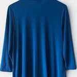 Alfani Teal Blouse Women's Size M Photo 3