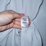 Aritzia Sunday Best Pale Gray New Ruffle Wrap Mini Dress Size 6 Photo 5