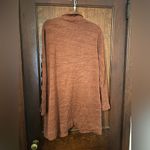 Nic+Zoe  burnt orange cardigan sweater with lace-up detail size L Photo 4