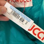 Fiorucci  Green Biker Jacket Cropped Rain Coat Lightweight size IT38 or US 4 NWT Photo 3