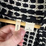 Moth Anthropologie Open Front Chunky Knit Cardigan Size XS Neutral Layering Cozy Black Photo 3