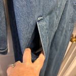 BFA Classics Womens Denim Maxi Trenchcoat XL Y2K Long Duster Button Pockets Blue Photo 9