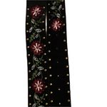 Romeo + Juliet Couture Romeo + Juliet Couture Black Belt Floral Embroidery NWT L/XL RJB008 Photo 4