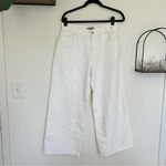 Madewell NWT White Petite Superwide-Leg Jeans: Airy Denim Edition Size 30P Photo 2