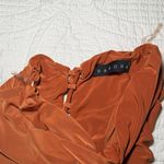 Sabora Terracotta Ruched Mini Dress Orange Size M Photo 2