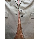 Rena Lange Red Suit Jacket Size 44 48 Made In Italy Embroidered Sleeve Career Photo 3