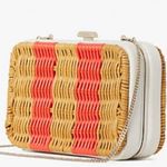 Kate Spade Authentic Leather/Straw clutch/Crosby Photo 3