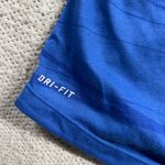 Nike Running Dri-Fit Blue Hooded 1/4 Quarter Zip Active Top Size Large EUC Photo 1