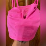 Aerie NWT  Shine Pique V Wire Bandeau Bikini Top size L/XL Pink Photo 4