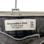 Abercrombie & Fitch  NWT The Ankle Straight Jeans Women’s Size 34 Short Black Photo 7