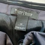 White House | Black Market Dress Black White Printed Strapless Fold Silk Mini 10 Photo 8