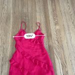 Pull&Bear Ruffled Red Mini Dress Size XS Photo 6