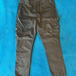 Olive Green Drawstring Cargo Joggers Size Fits 9/10 Size M Photo 3