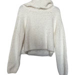 Urban Outfitters ‎ Outfitters white fuzzy crop sweater size S Photo 0