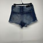 Kendall + Kylie Women's Denim Jean Shorts Size 7/28 Medium Wash Frayed Hem Blue Photo 3