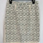 Anthropologie  Edme & Esyllte Ivory & Green Lace Overlay‎ Pencil Skirt Photo 0