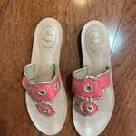 Jack Rogers  Pink  and gold Jack Demi Wedge sandals size 7.5 Photo 0