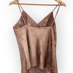 American Vintage Vintage Secret Treasures Light Brown Jacquard Wrap Tank Top M Photo 6
