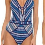 Becca by Rebecca Virtue Driftwood Crochet Show & Tell Plunge Women’s Size Large Photo 0