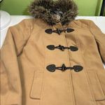 Forever 21 Camel Coat with Faux Fur Trim Photo 14