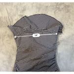 NEW Gingham Navy Blue Women’s One Piece Swimsuit Blue Size M Photo 3