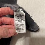 Tryst sz L super soft grey & black short sleeve tie dye shark bit hem tunic EUC Photo 3