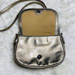 Nine West  Metallic Champagne Jeweled Crossbody Bag Purse Photo 3