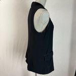 We The Free Free People  Lennie Long Vest in Black SZ Small Photo 6
