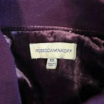 Rebecca Minkoff  Kaya Velvet Bomber Jacket Full Zip Luxurious Womens Size XS Photo 4