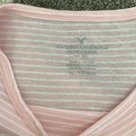 American Eagle Pink/White Striped T-Shirt Sz XL Photo 1