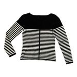Skies Are Blue  size small black white stripe sweater long sleeve stichfix Photo 1