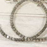 American Eagle  Outfitters Silver Tone Beaded Hoop Earrings NEW Photo 1