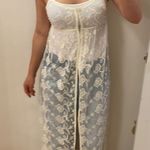 Forever 21 F21 long lace sheer dress. S Photo 1