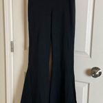 Aerie OFFLINE Black OG Foldover High Waisted Super Flare Leggings Size Medium Photo 2