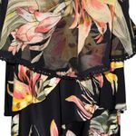 White House | Black Market Floral Tiered Ric Rac Trim Strappy Cami Tank EUC Small Photo 3